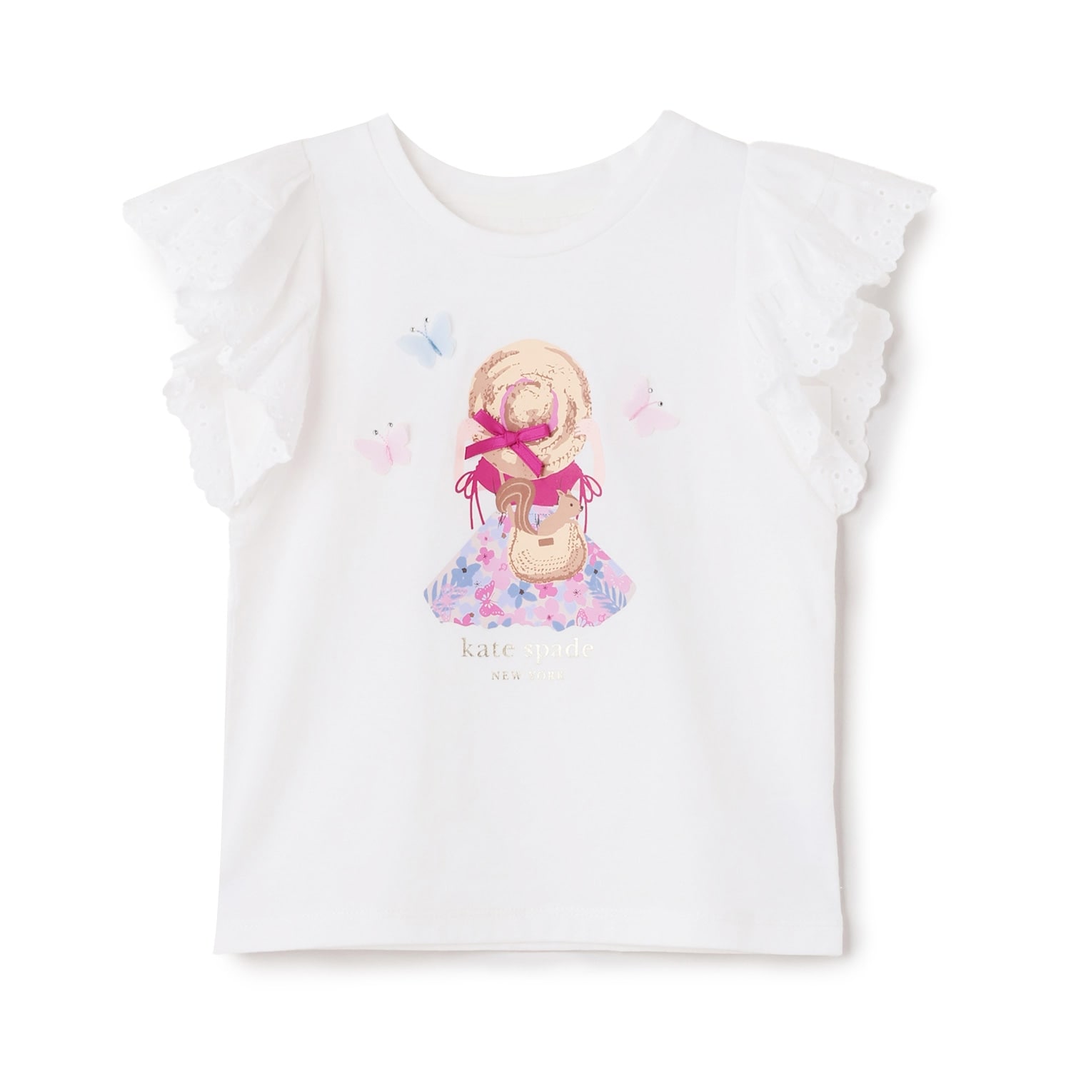 ガールインストローハットTシャツ