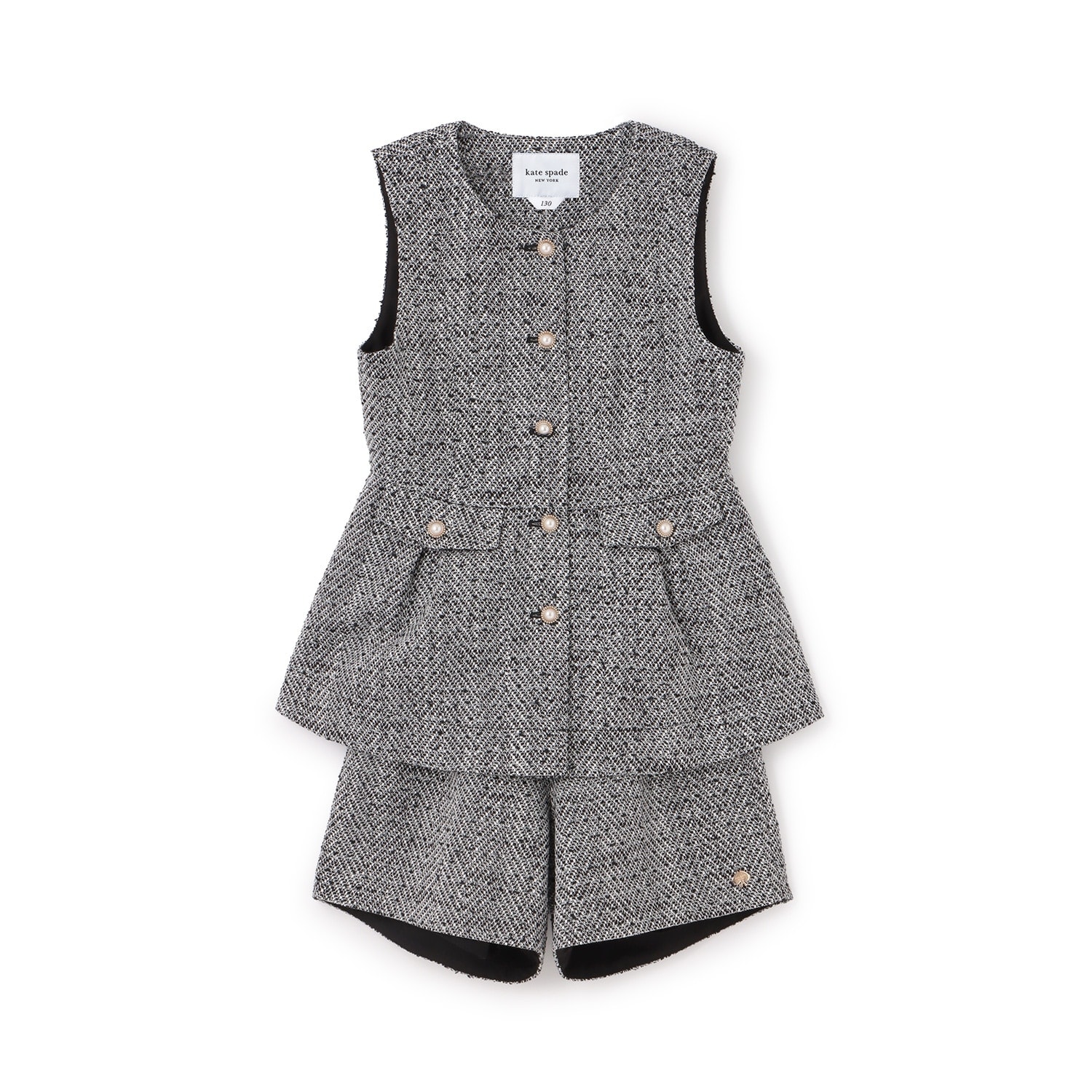 フレアジレ&ショートパンツセット(130cm グレー): キッズ - ナルミヤ