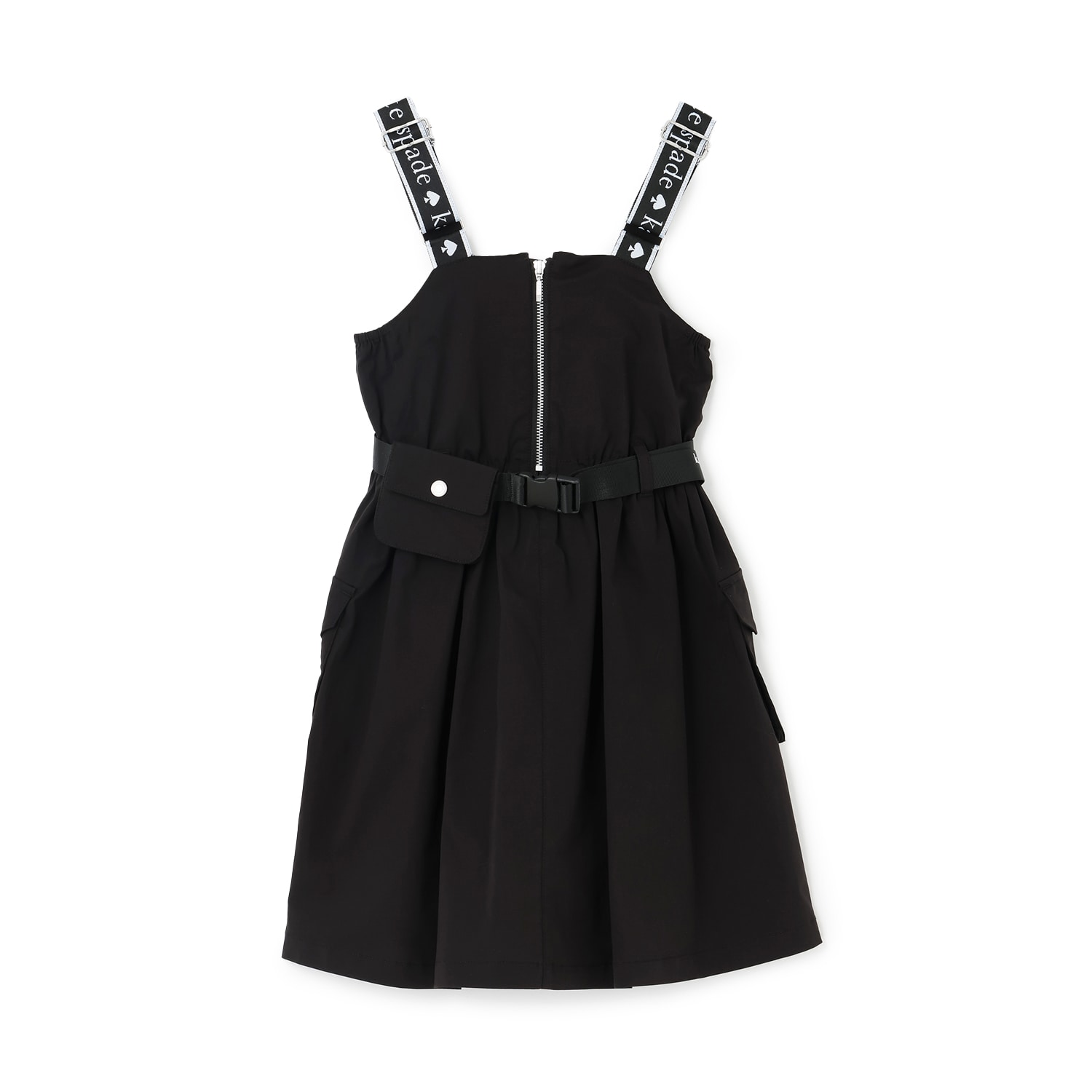 ポーチつきロゴベルトジャンパースカート