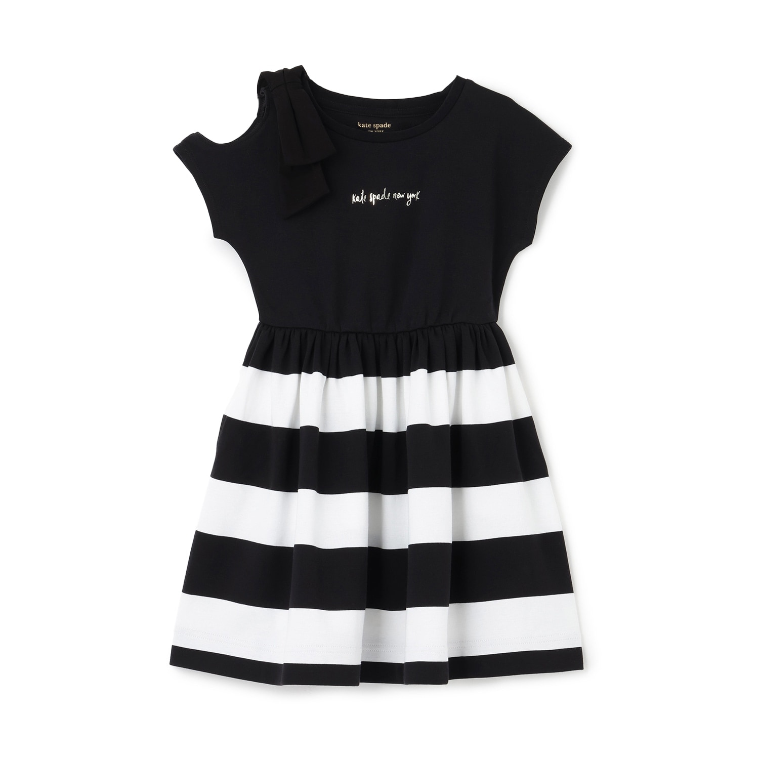 ボウストライプワンピース