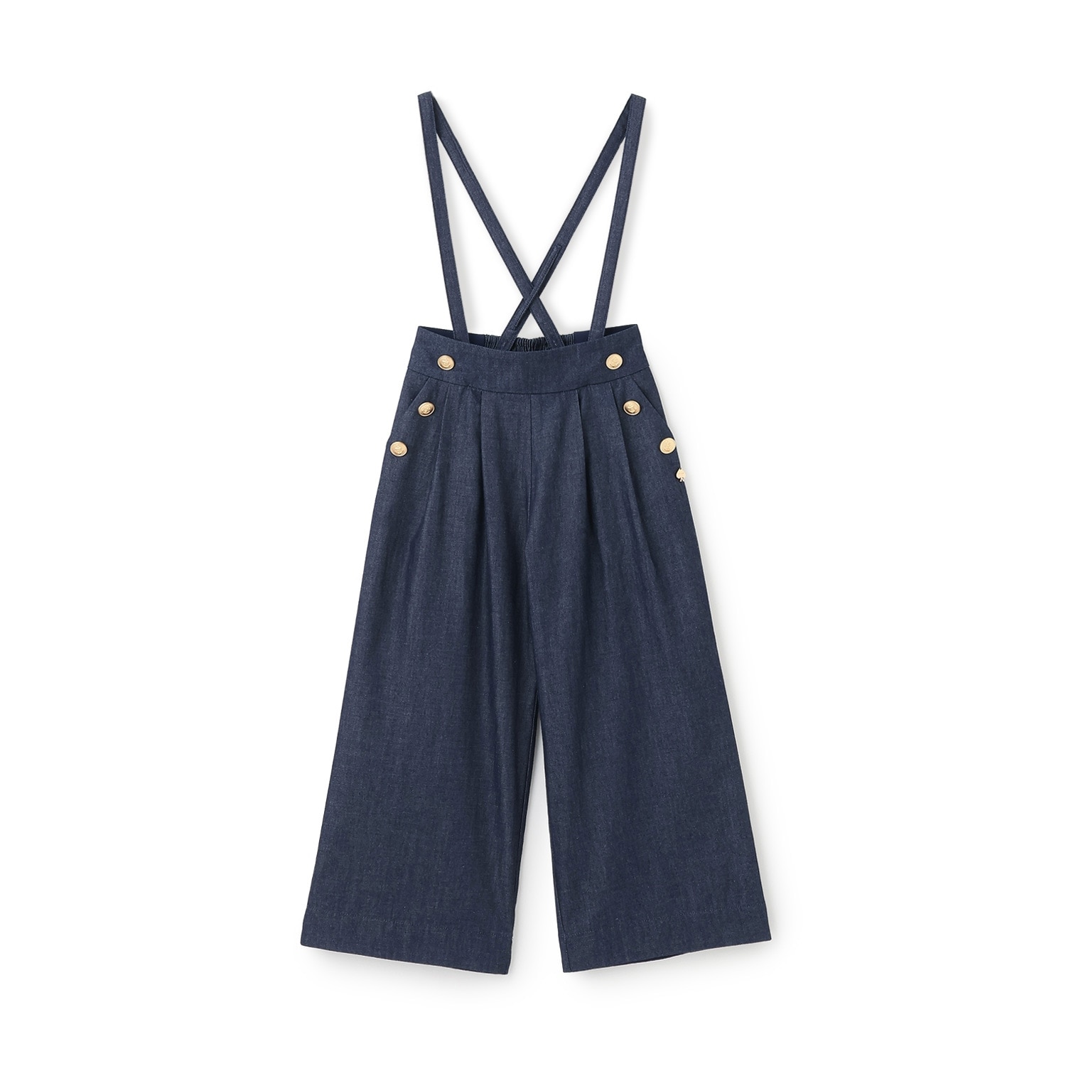 ダブルボタンサスペンダーつきパンツ