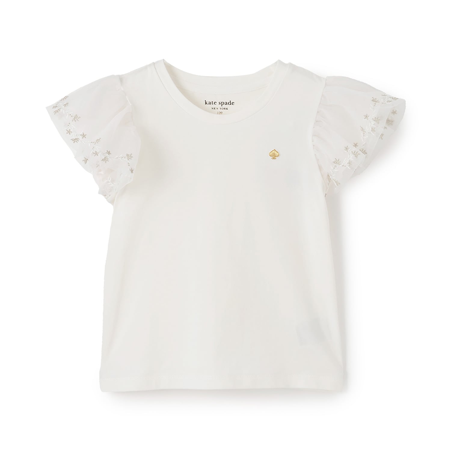 チュールスリーブTシャツ