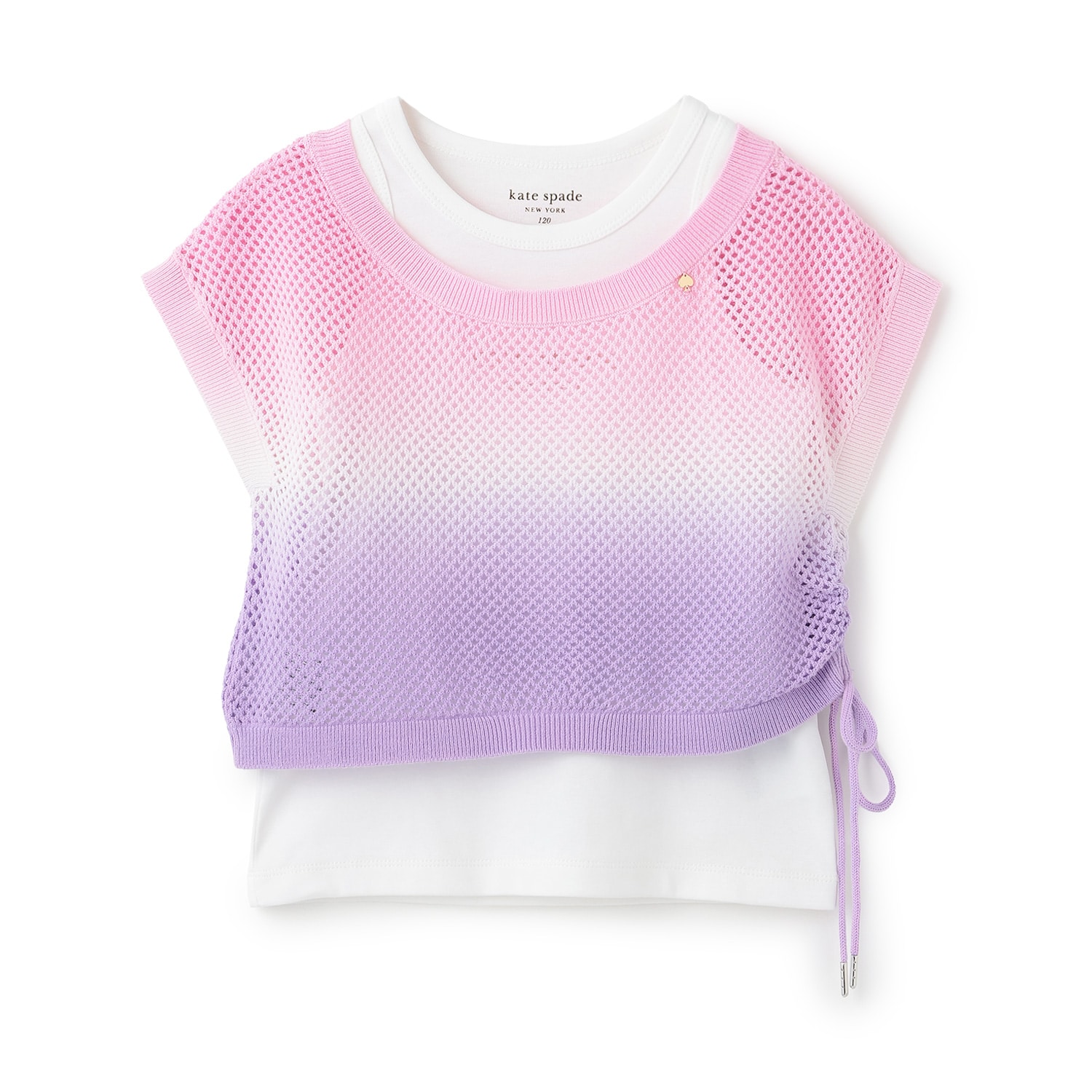 グラデーションメッシュニット&タンクトップセット