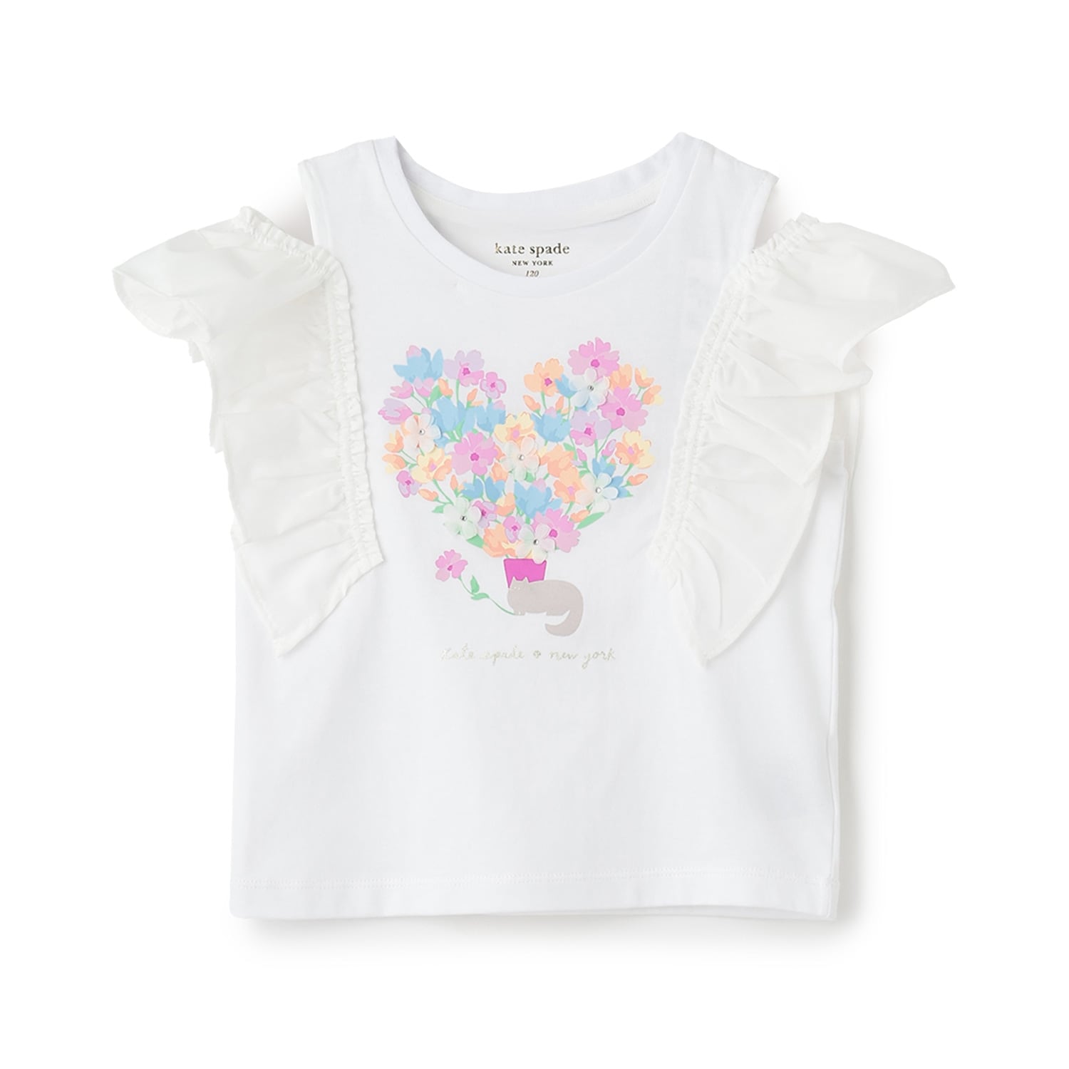 ハートブロッサムキャットTシャツ