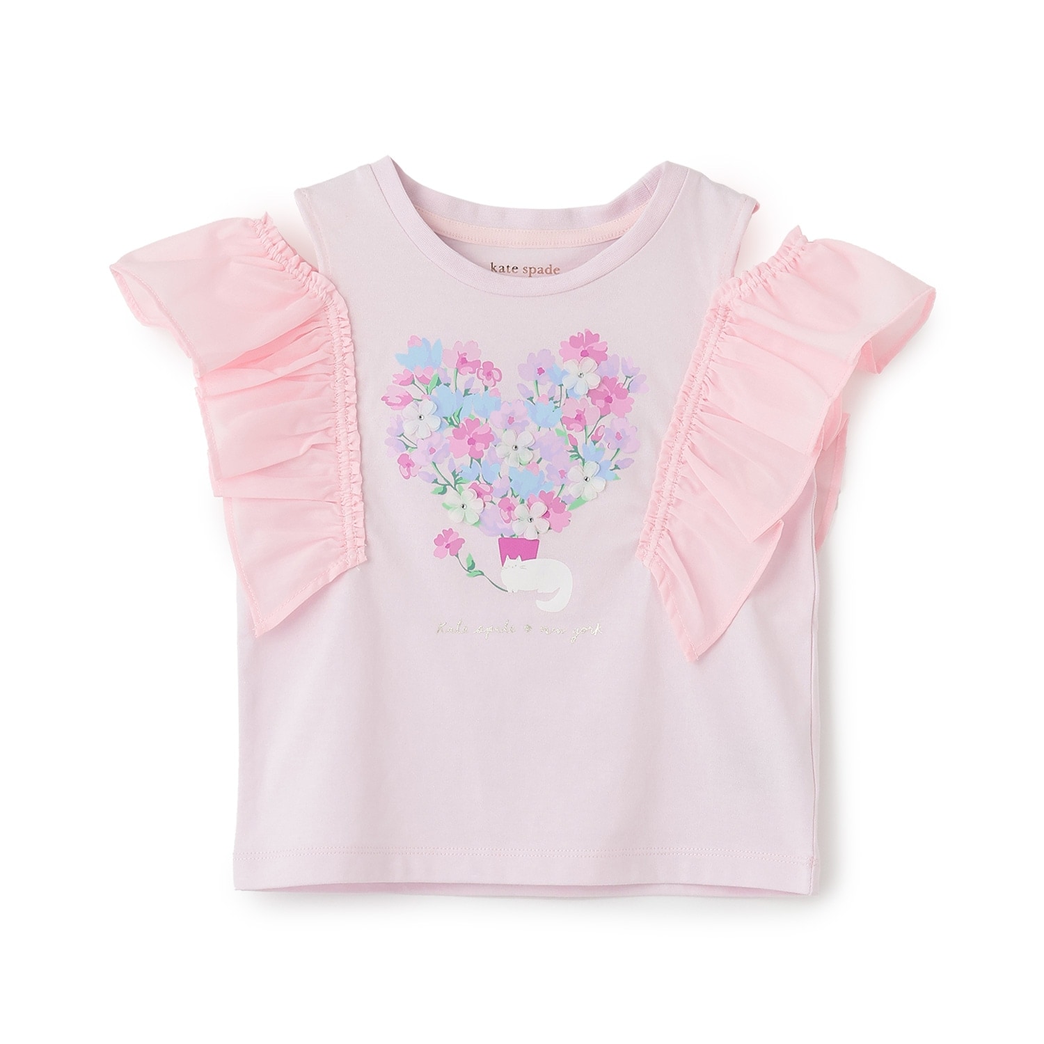 ハートブロッサムキャットTシャツ