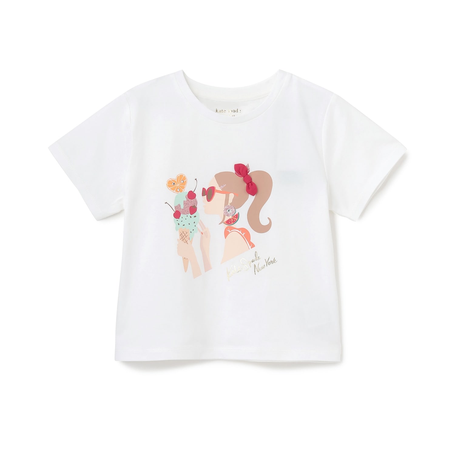 オレンジアイスクリームTシャツ