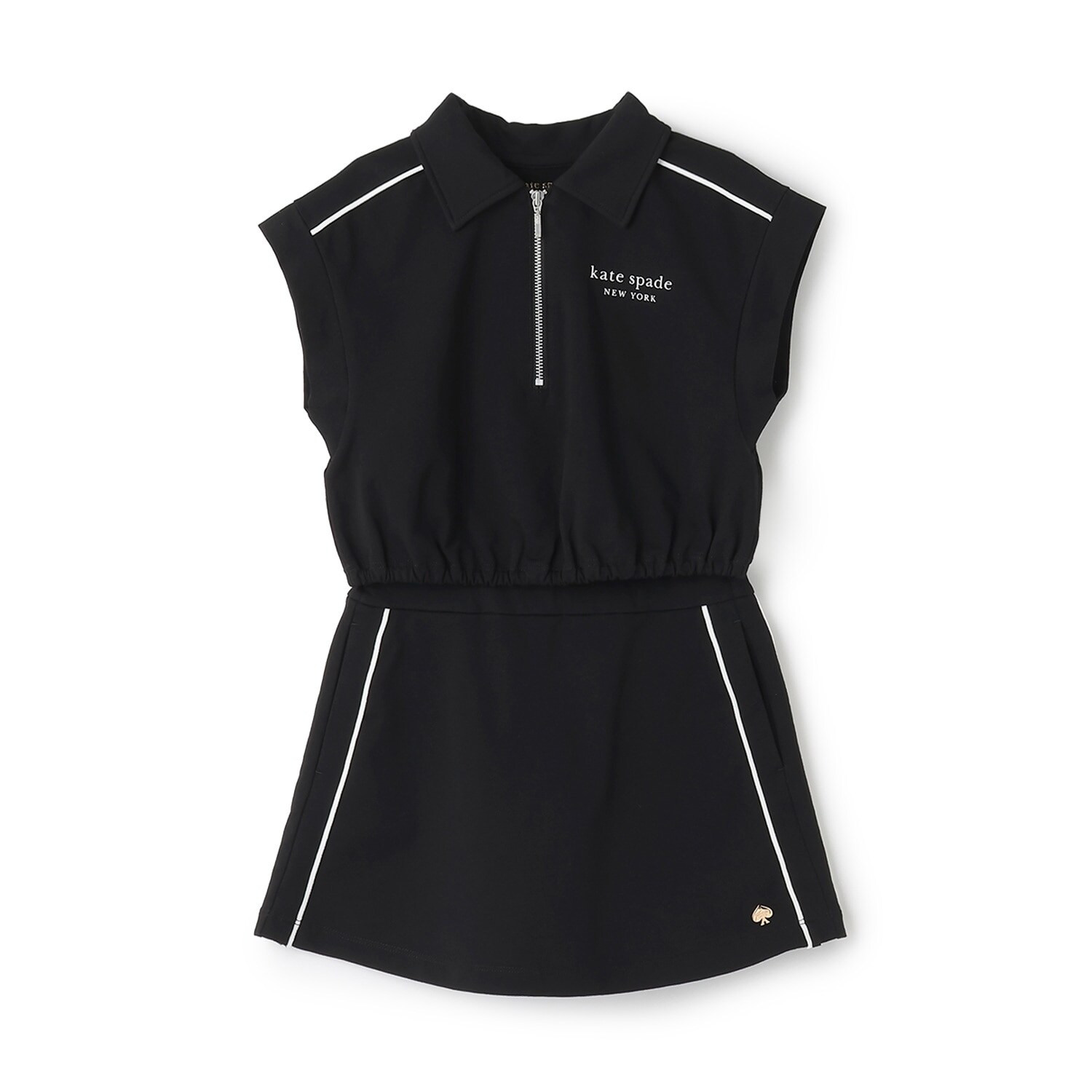 ハーフジップアップカットソー&キュロットセット