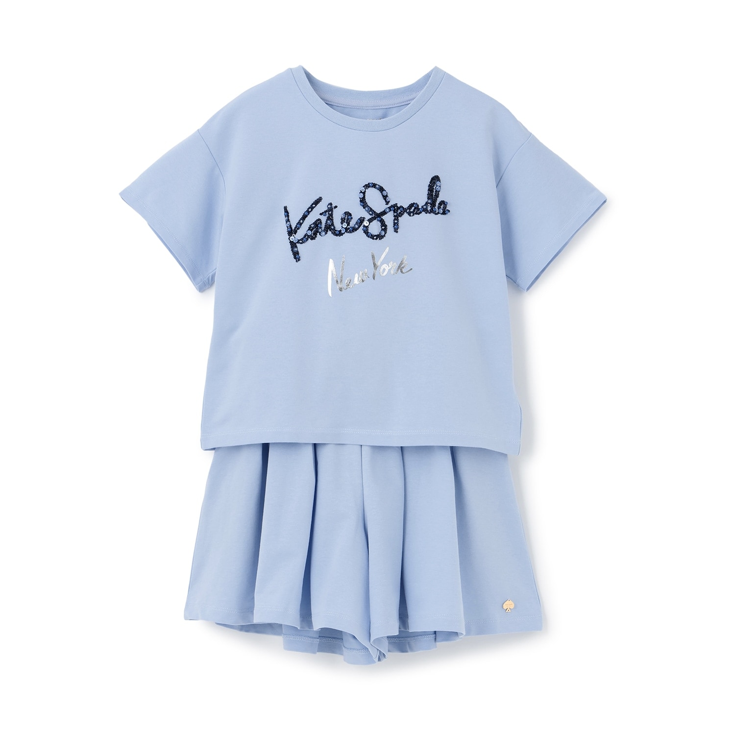 ロゴTシャツ&キュロットスカートセット
