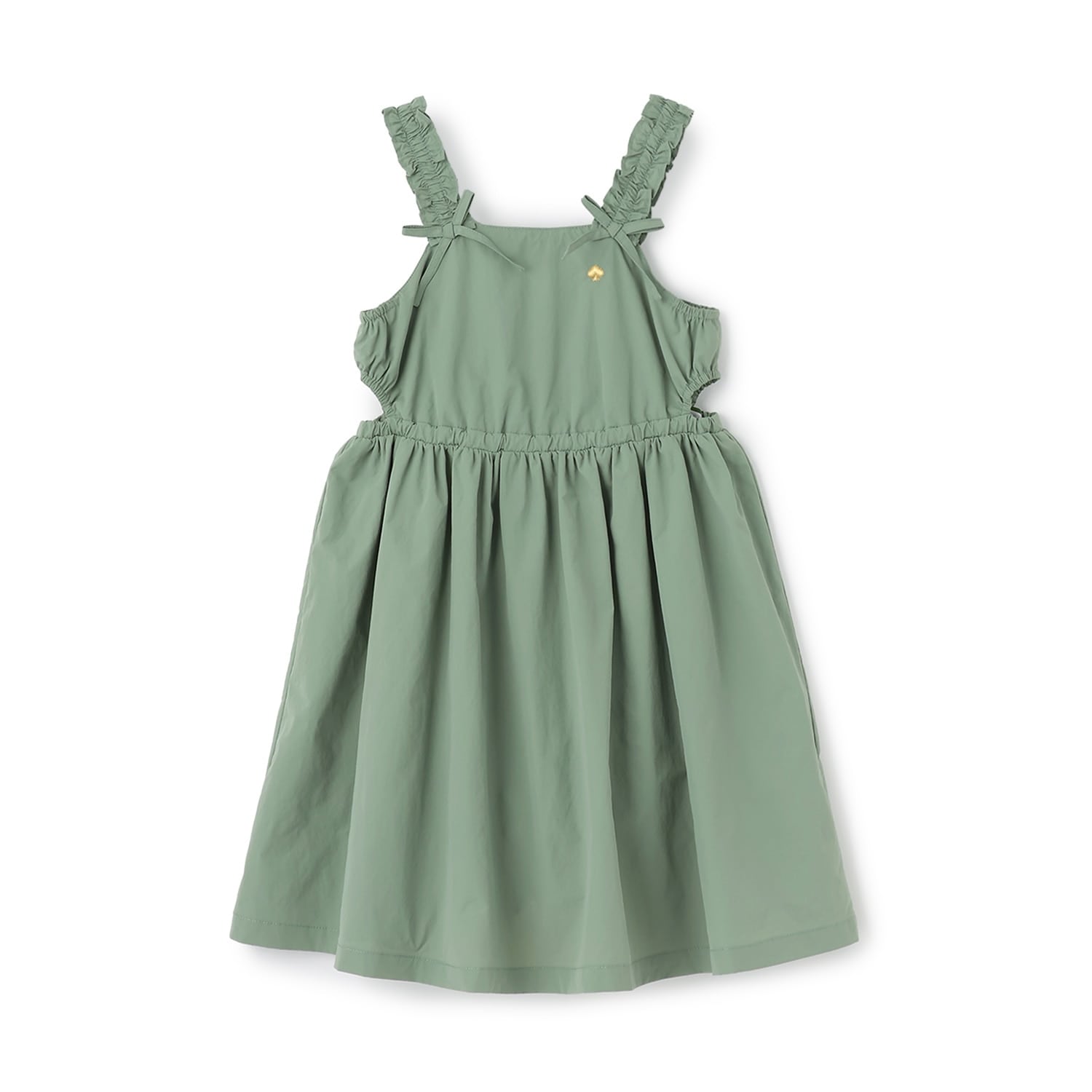 カットアウトギャザーワンピース