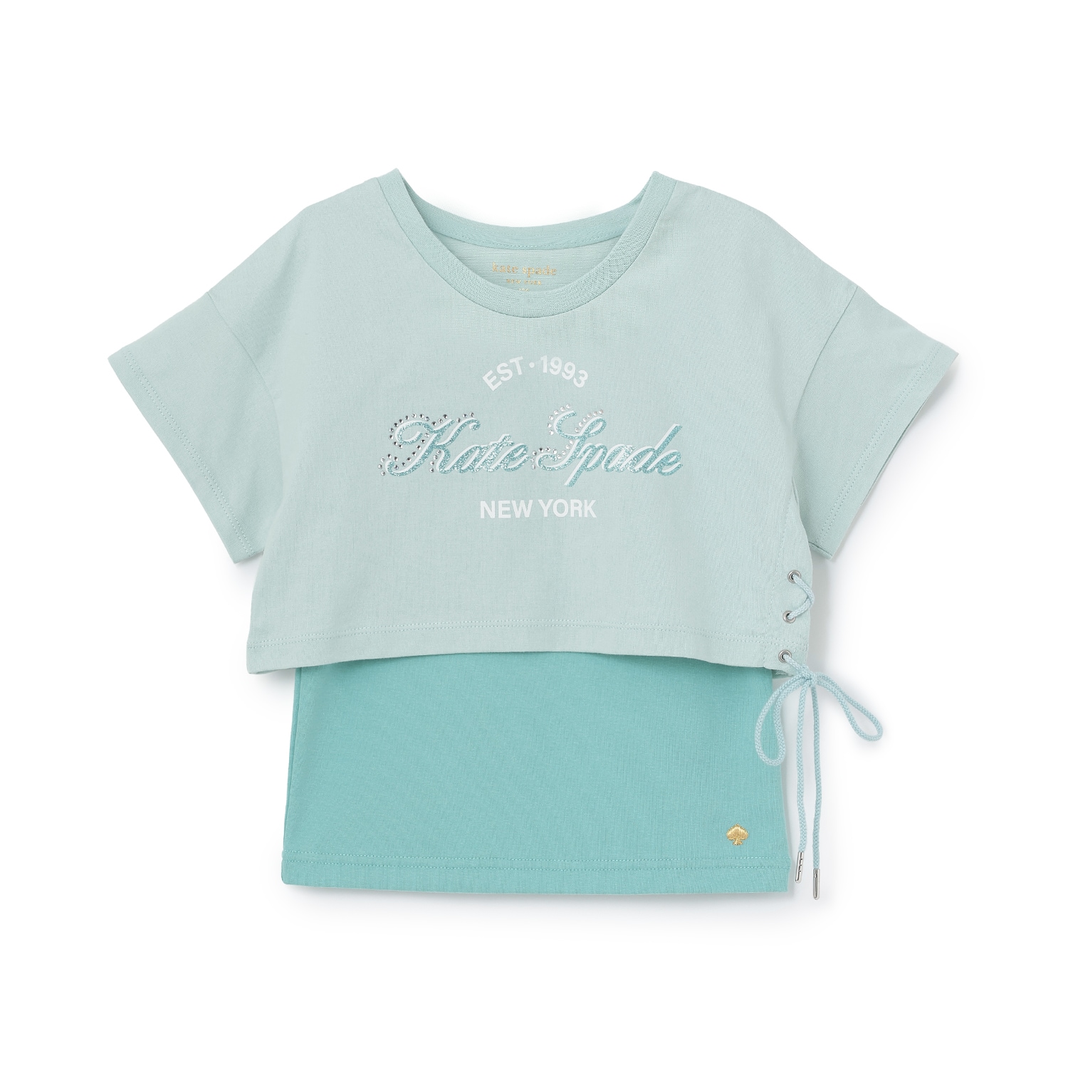 ロゴクロップドTシャツ&キャミソールセット