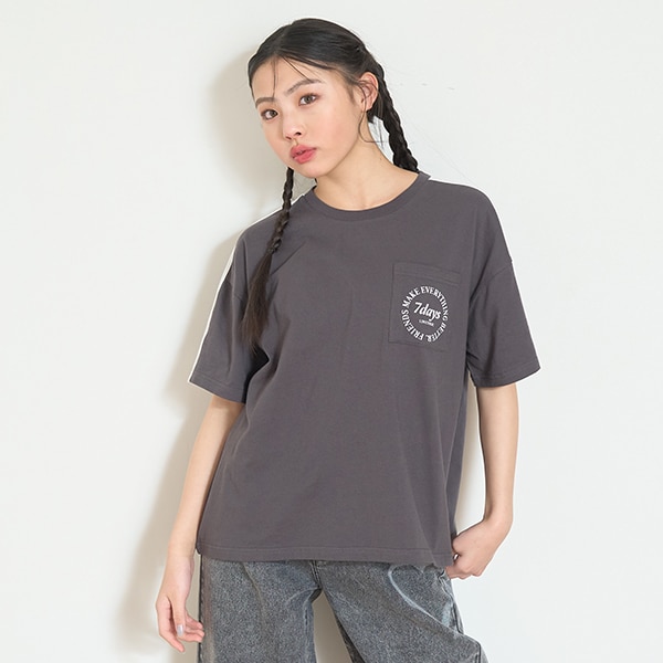 【7days】ラインポケットTシャツ