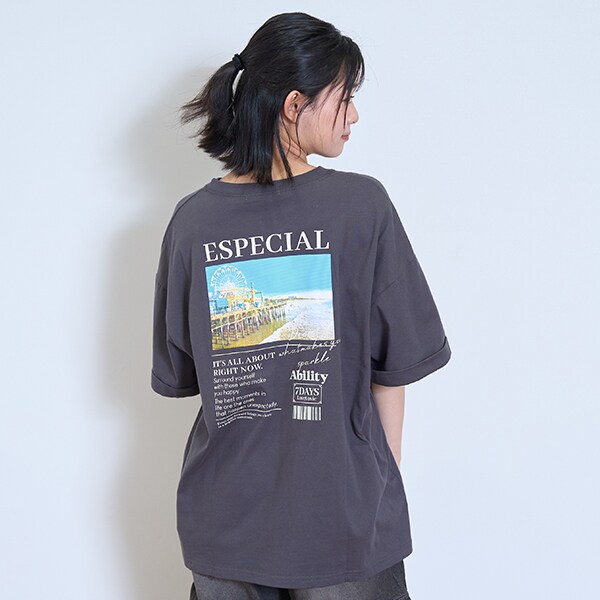 【7days】転写プリントBIGTシャツ