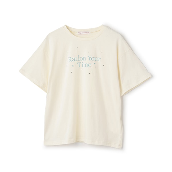 【7days】ロゴラインストーンTシャツ