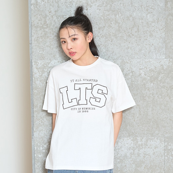 【7days】接触冷感レースロゴTシャツ