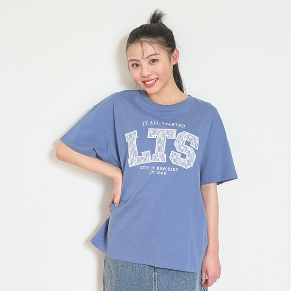 【7days】接触冷感レースロゴTシャツ