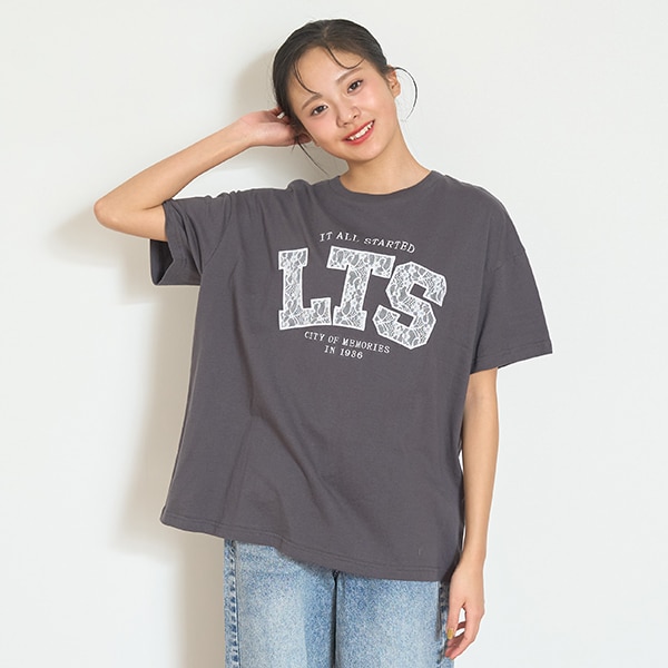 【7days】接触冷感レースロゴTシャツ