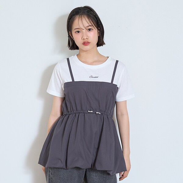 【7days】バルーンキャミドッキングTシャツ