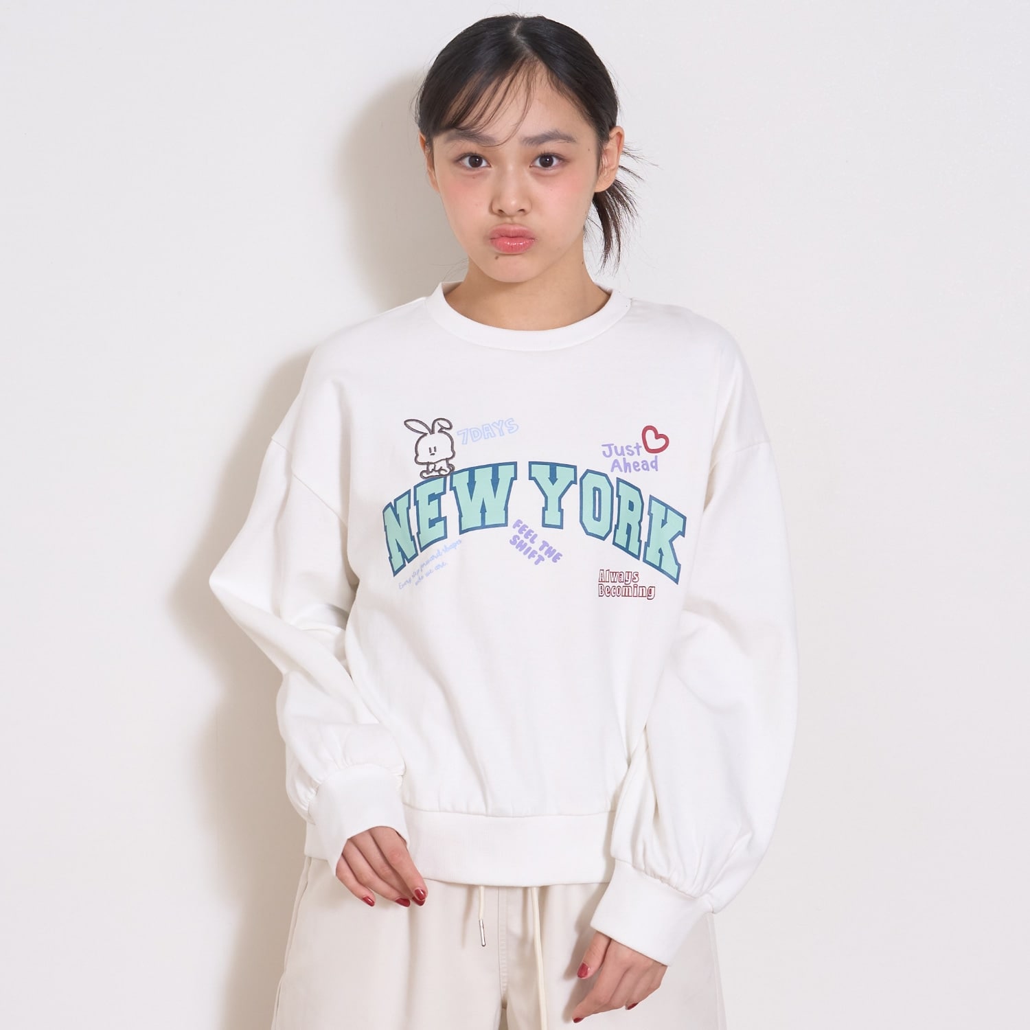 【7days】カレッジモチーフトレーナー