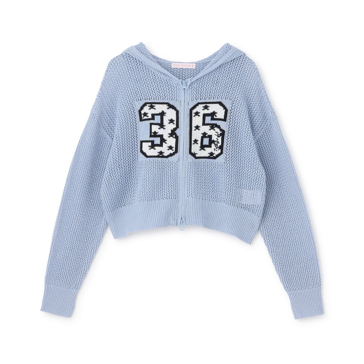 【7days】メッシュニットパーカー