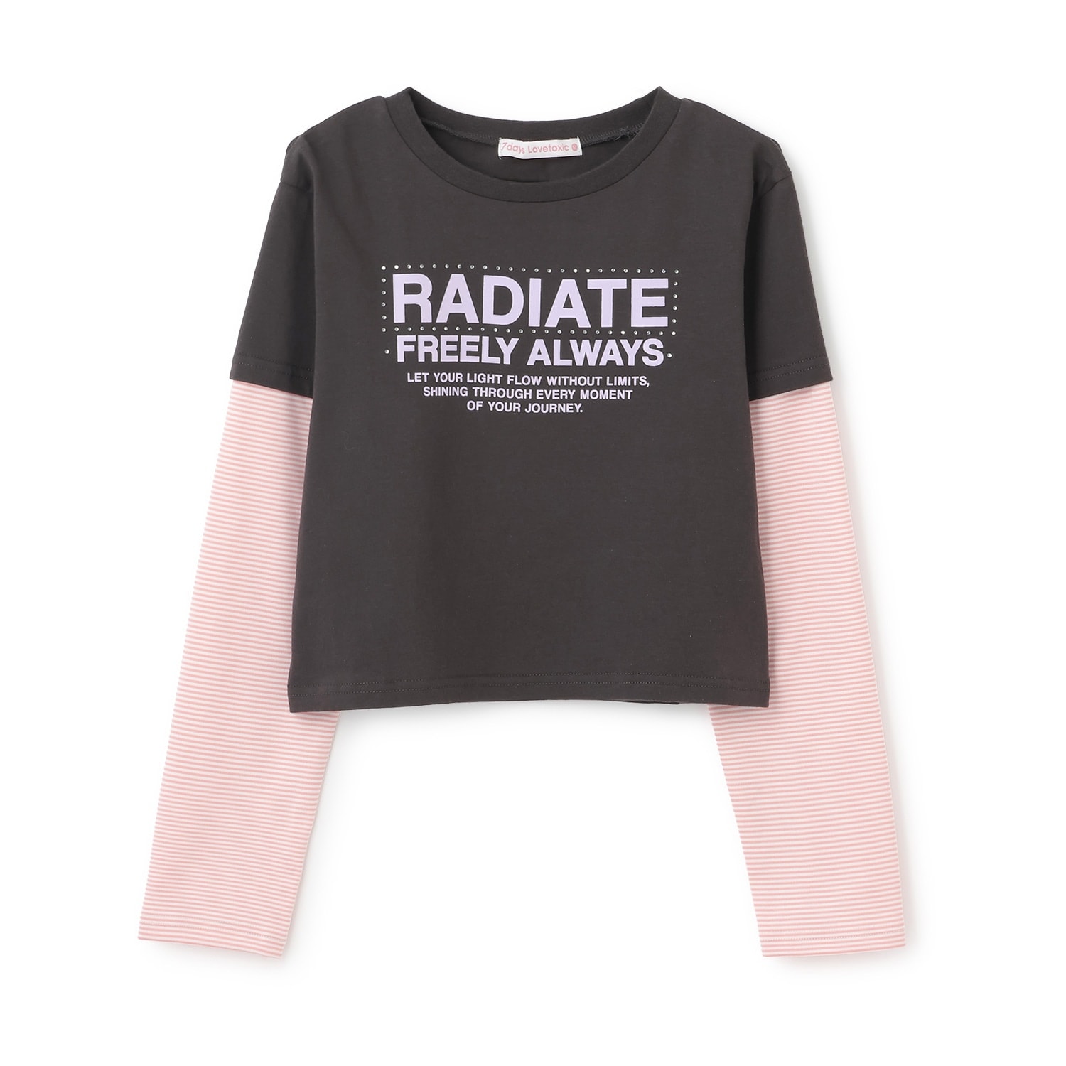 【7days】レイヤード風長袖Tシャツ