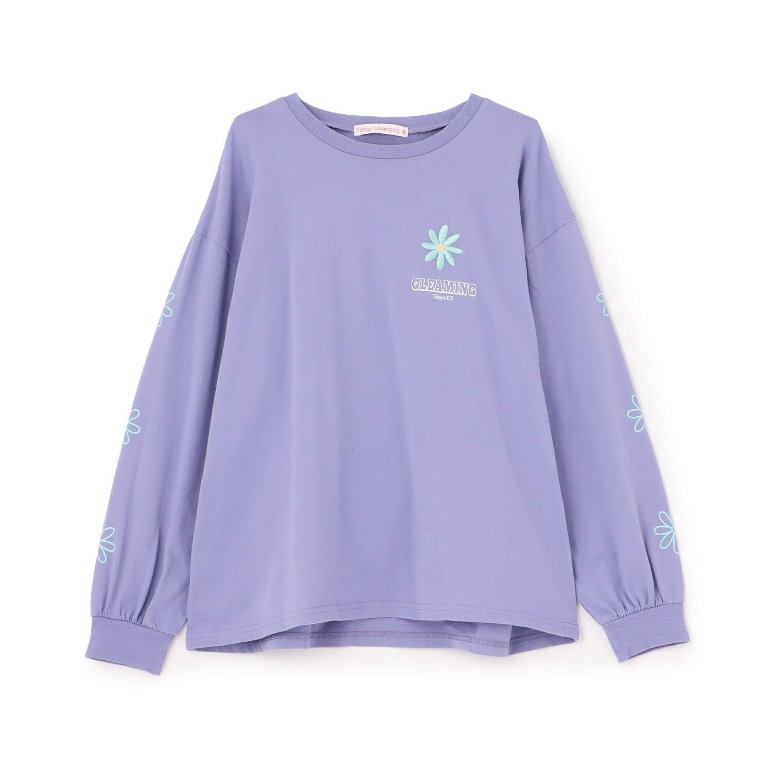 【7days】お花アップリケルーズTシャツ
