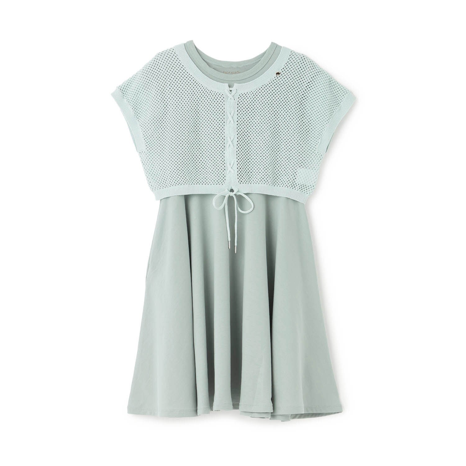 ☆彡ガールズ メッシュニット×ワンピースセット