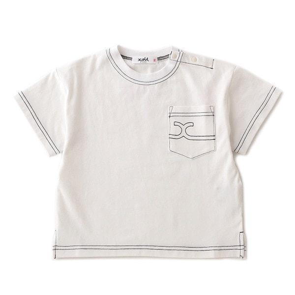 胸ポケットステッチTシャツ