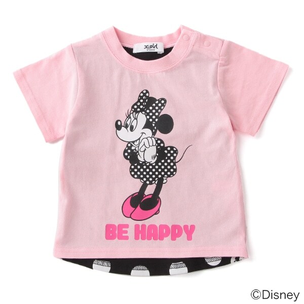 Narumiya Online ナルミヤ オンラインの公式通販サイト Disney ミニーマウスデザイン バック切り替えtシャツ 80 白 キッズ