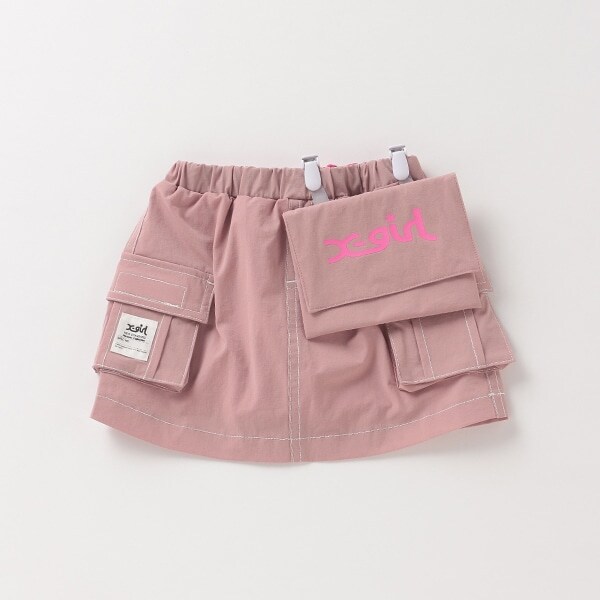 移動ポケットつきロゴ台形スカパン