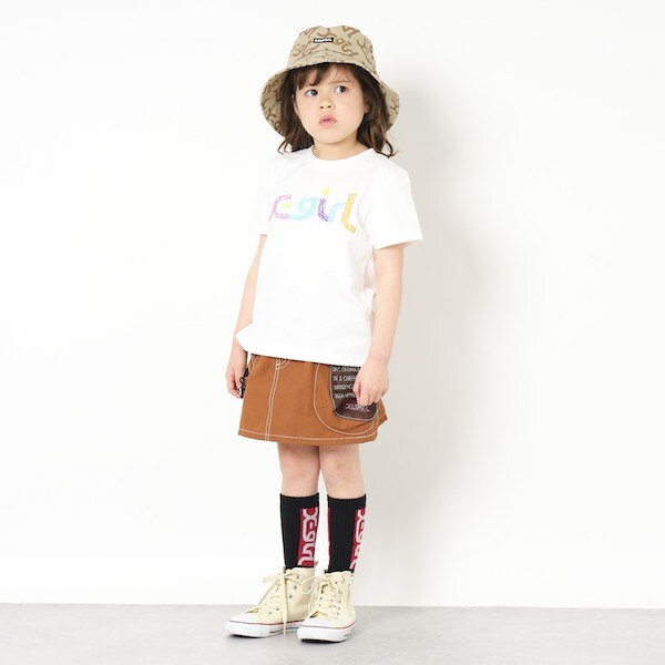 メッシュポケットロゴ台形スカート