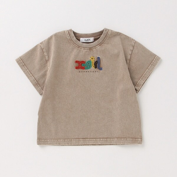 カラフルロゴケミカル加工Tシャツ