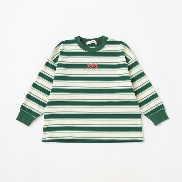 マルチボーダー長袖Tシャツ