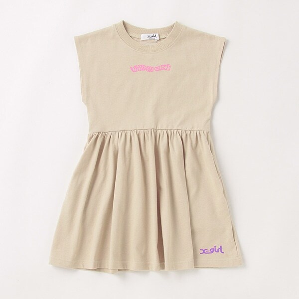 バタフライモチーフワンピース(80cm ベージュ): キッズ - ナルミヤ