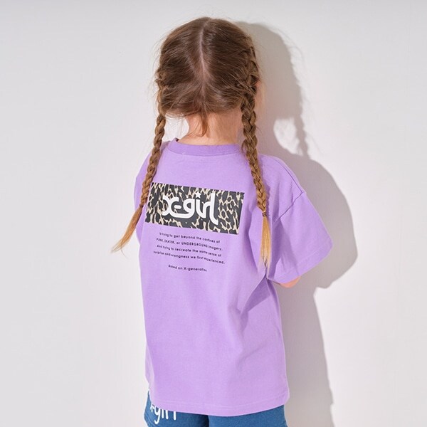 【WEB限定】ヒョウ柄ボックスロゴ半袖Tシャツ