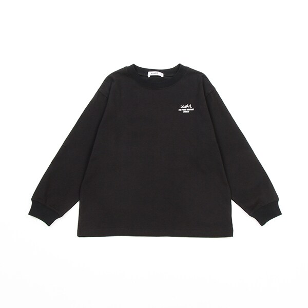 バックフォトグラフィック長袖Tシャツ