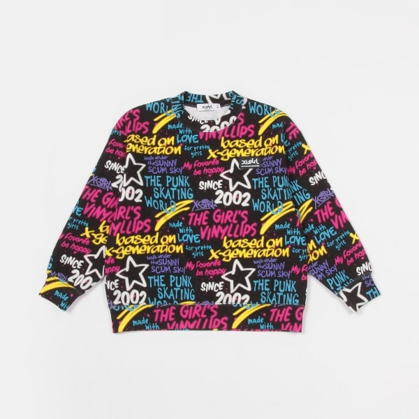 グラフィック総柄トレーナー