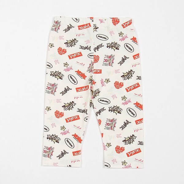【一部ショップ展開】ロゴ総柄プリントレギンス