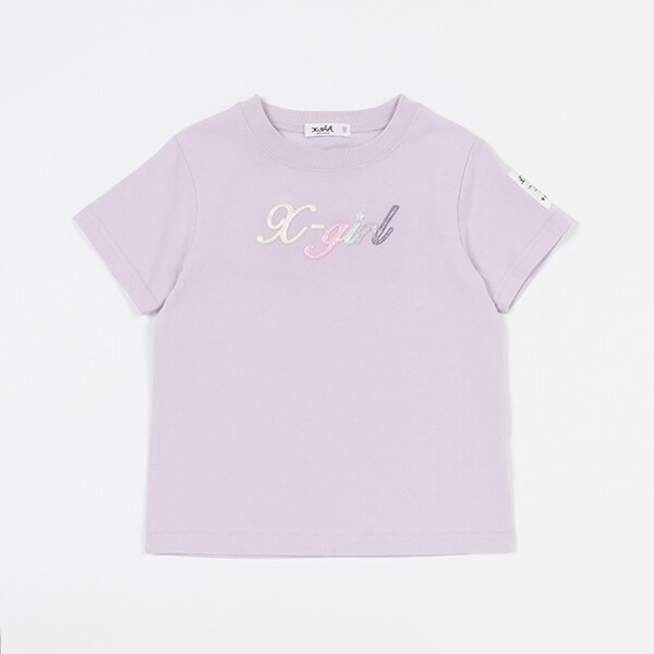 30%off X-girl kids バタフライモチーフハンソデTシャツ 18；D・ピンク 9212204 XLarge kids/X-girl