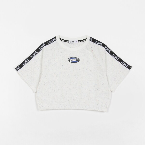 ロゴテープカラーネップ半袖Tシャツ
