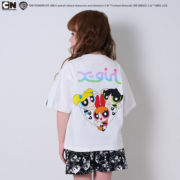 【パワーパフ ガールズ】バックプリント半袖Tシャツ