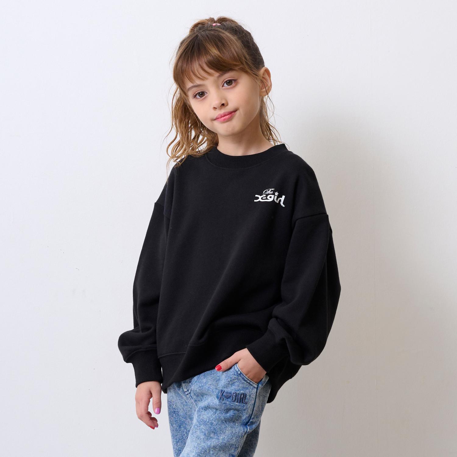 ガールイラストバックプリント トレーナー