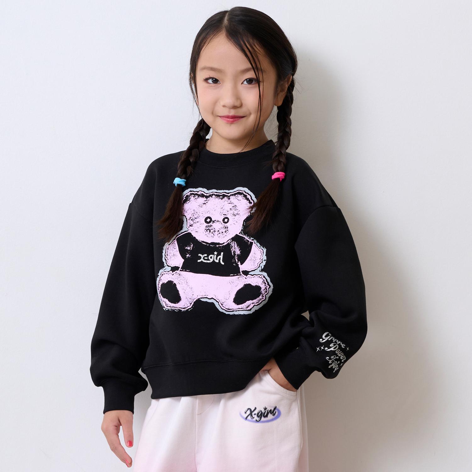 ベアプリント ダンボールニットトレーナー