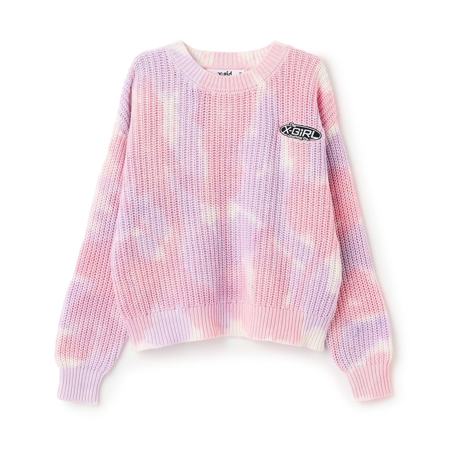 手染めタイダイニットプルオーバー(90cm ライト ブルー): キッズ