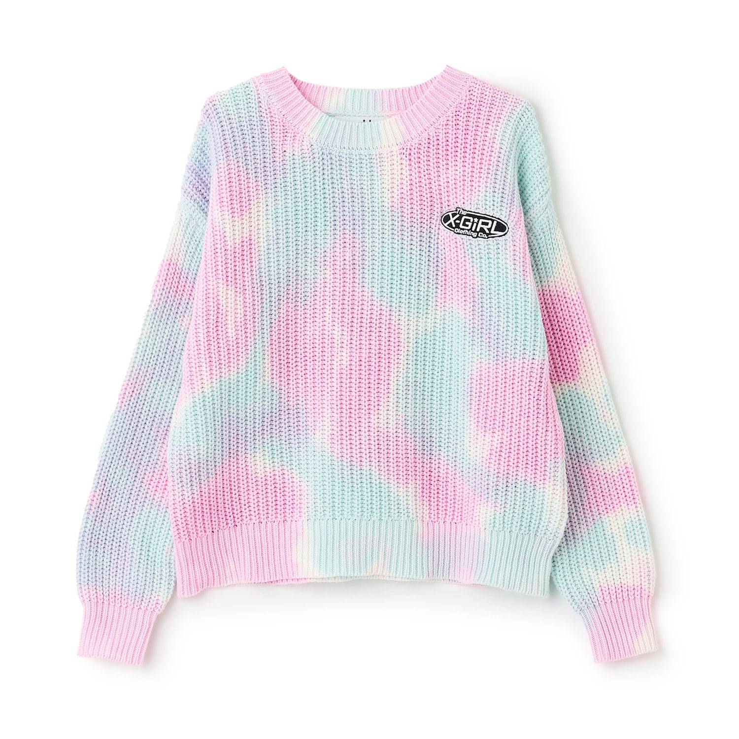 【TBSドラマ フェイクマミー 着用アイテム】手染めタイダイニットプルオーバー