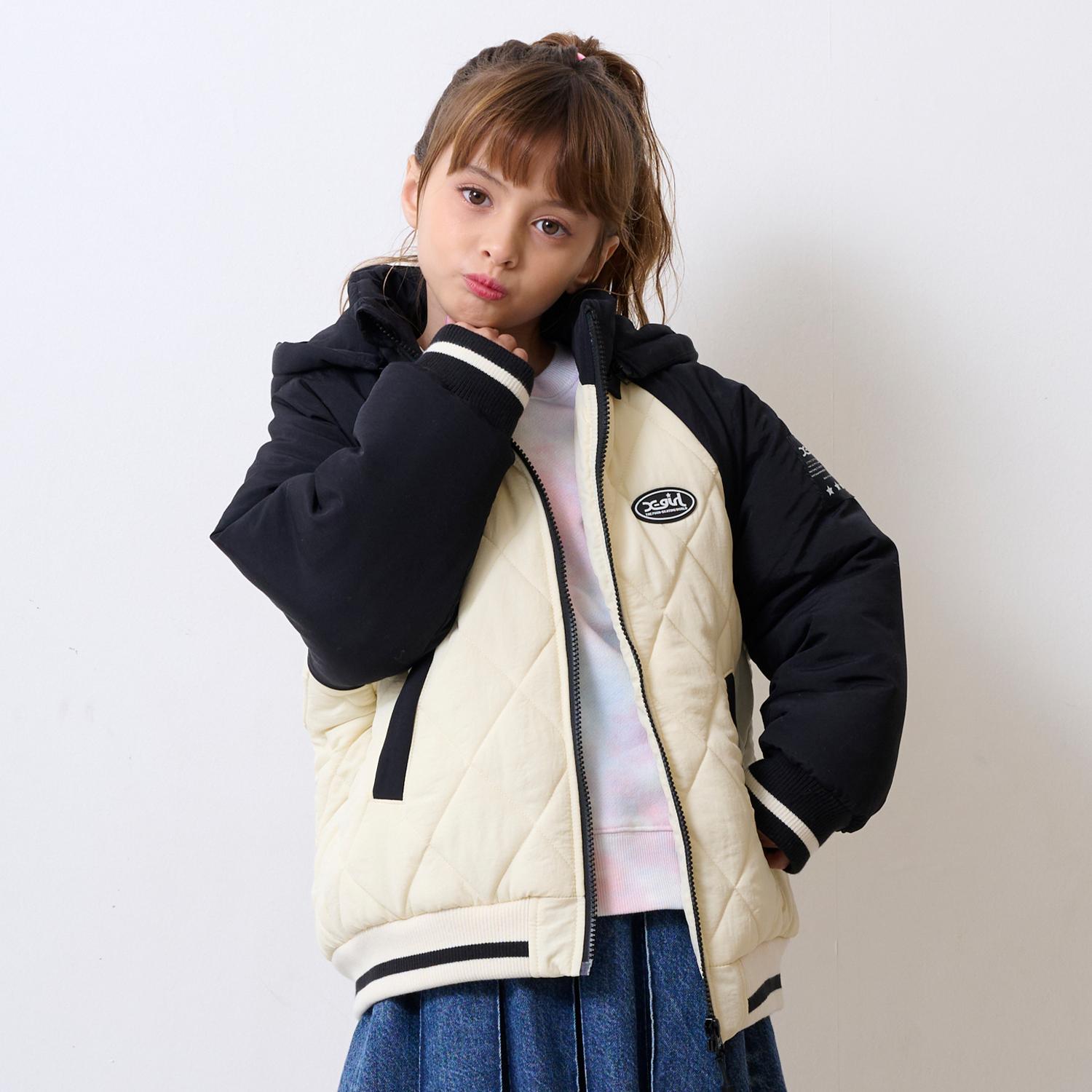 バックロゴキルティングブルゾン(90cm ピンク): キッズ - ナルミヤ