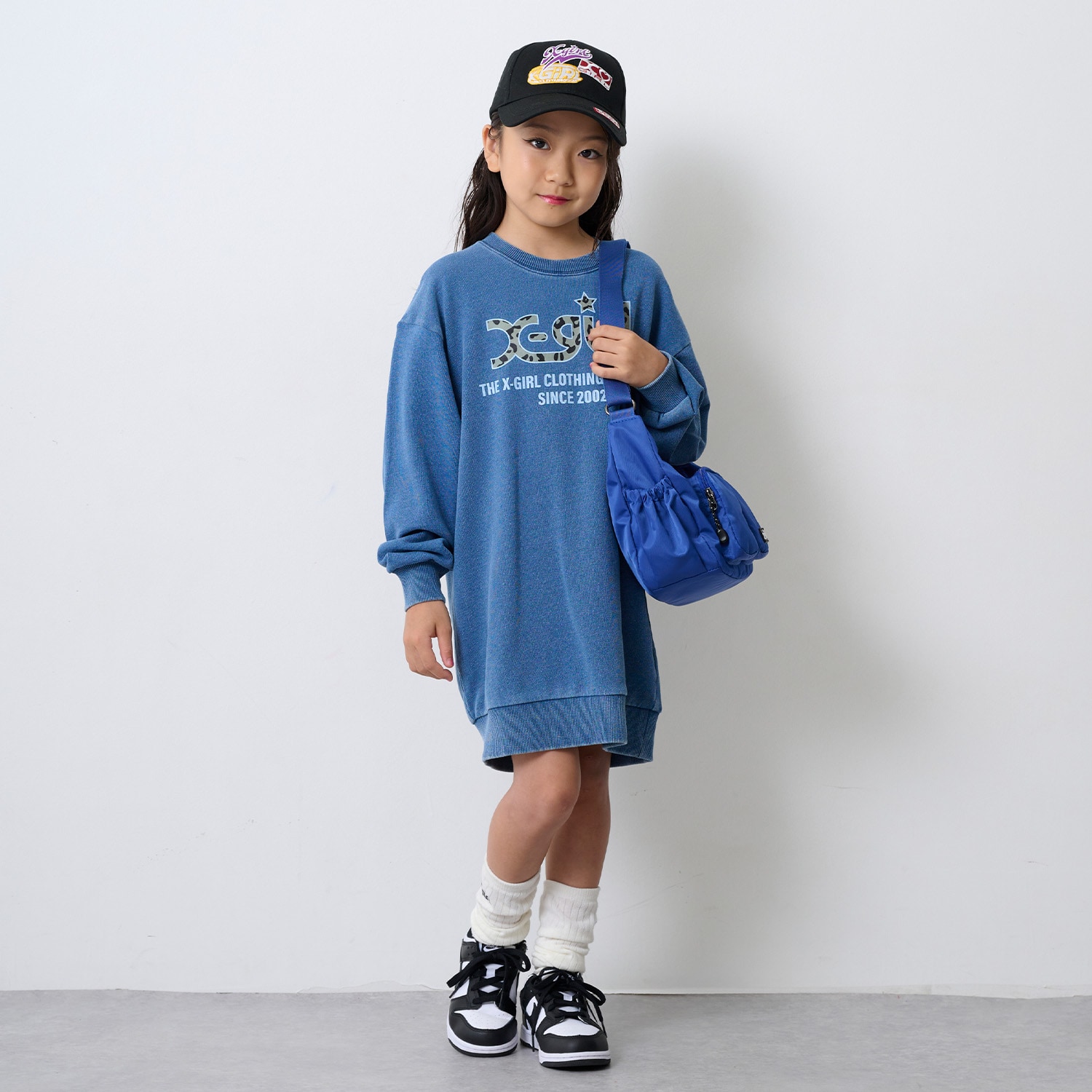 デニム裏毛ワンピース