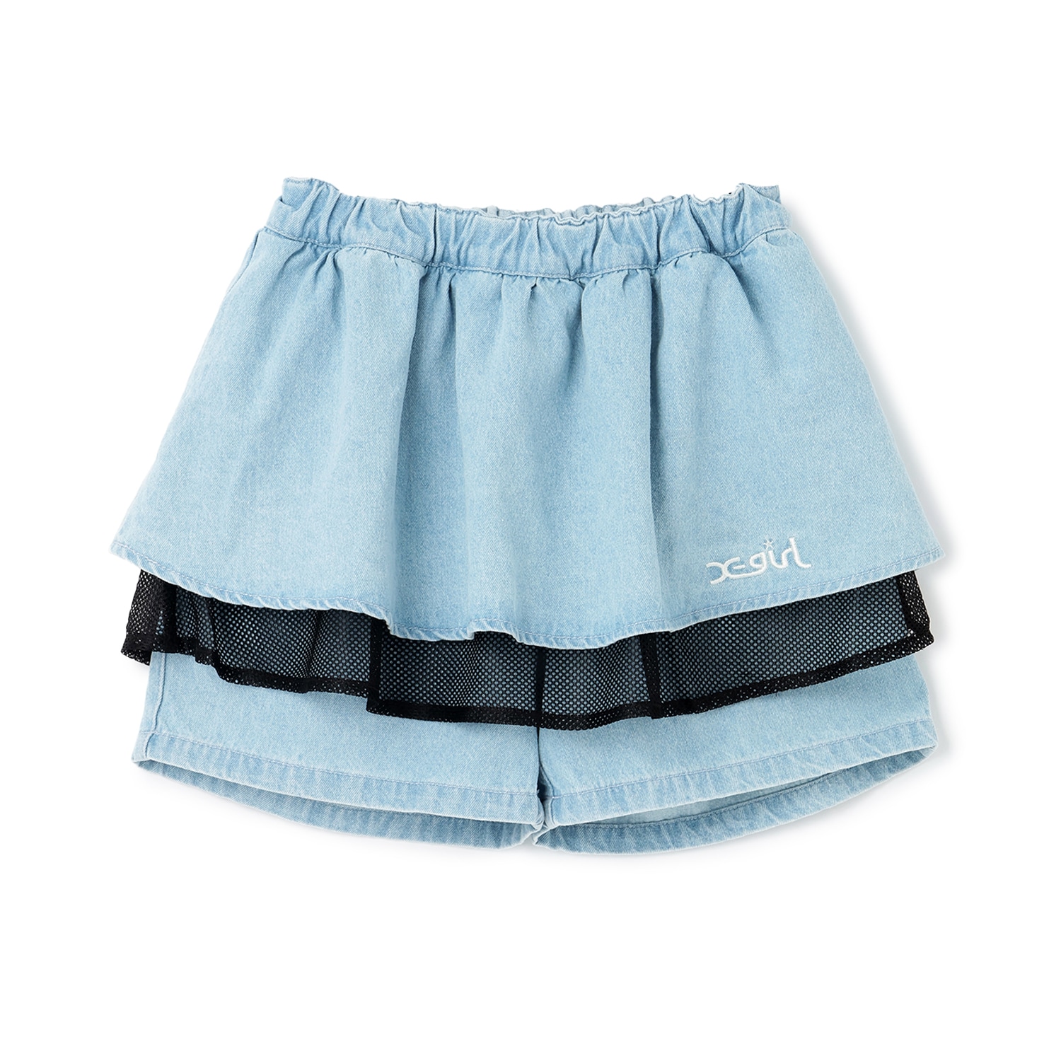 フリルメッシュレイヤード ショートパンツ