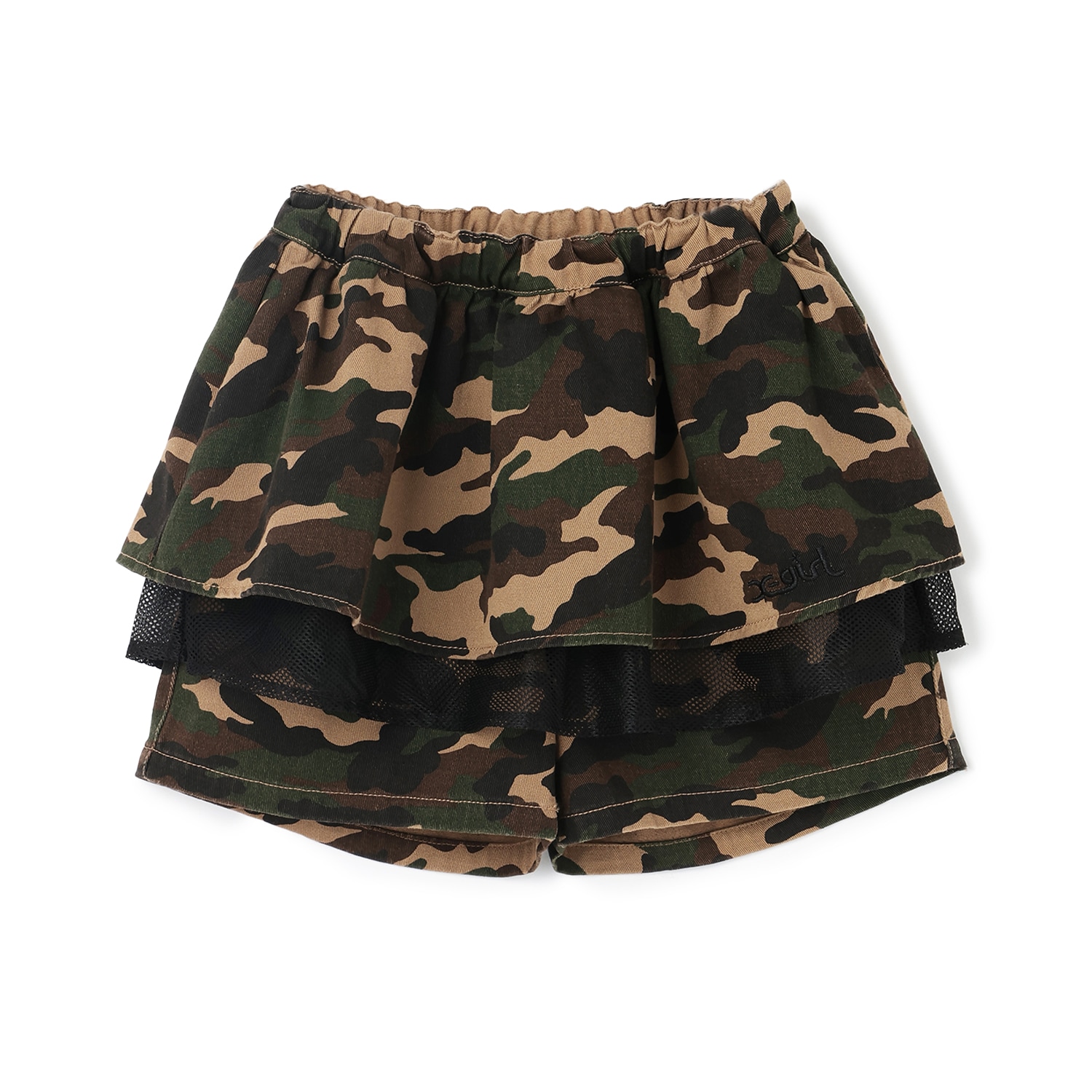 フリルメッシュレイヤード ショートパンツ