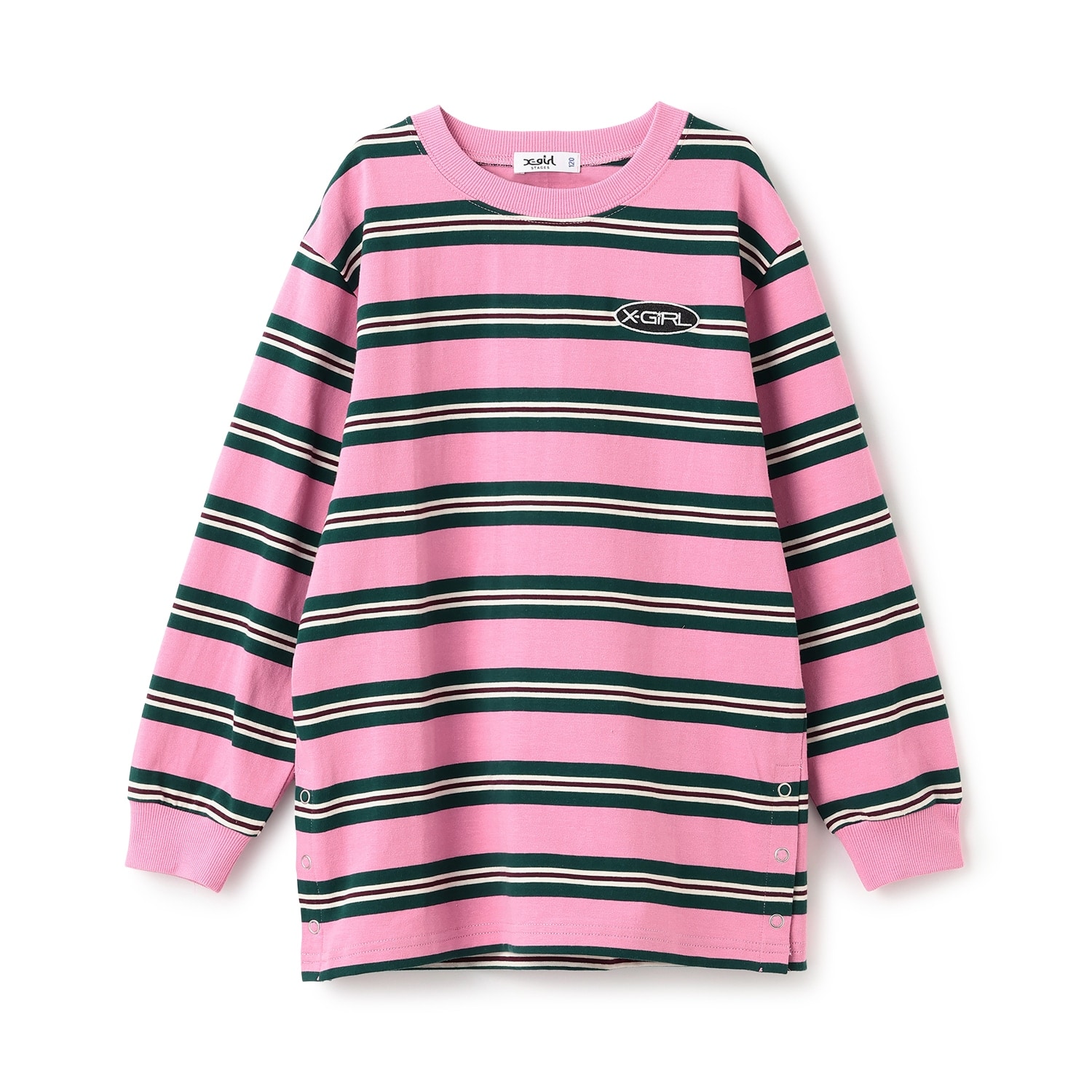 マルチボーダー長袖Tシャツ