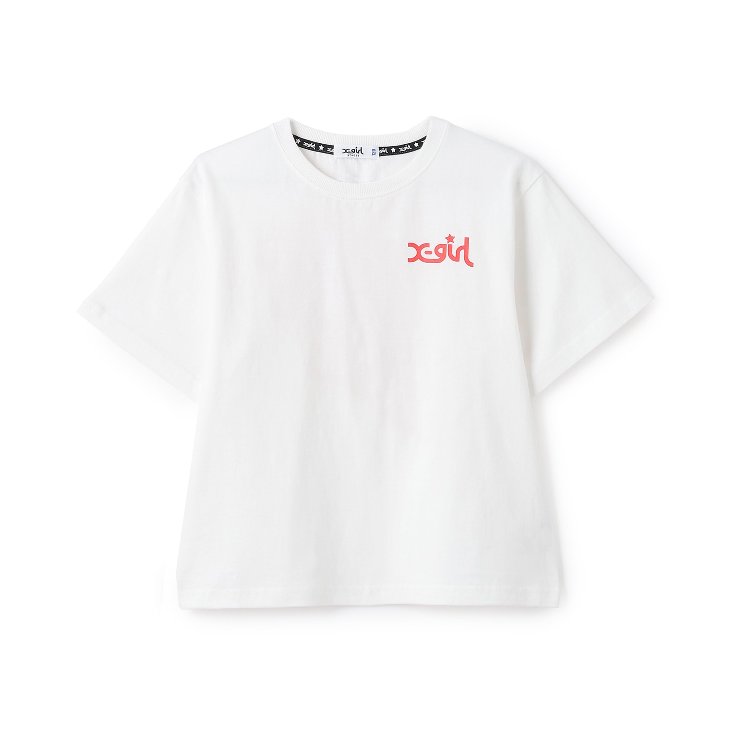 キラッキー+メッセージロゴ バックプリント半袖Tシャツ